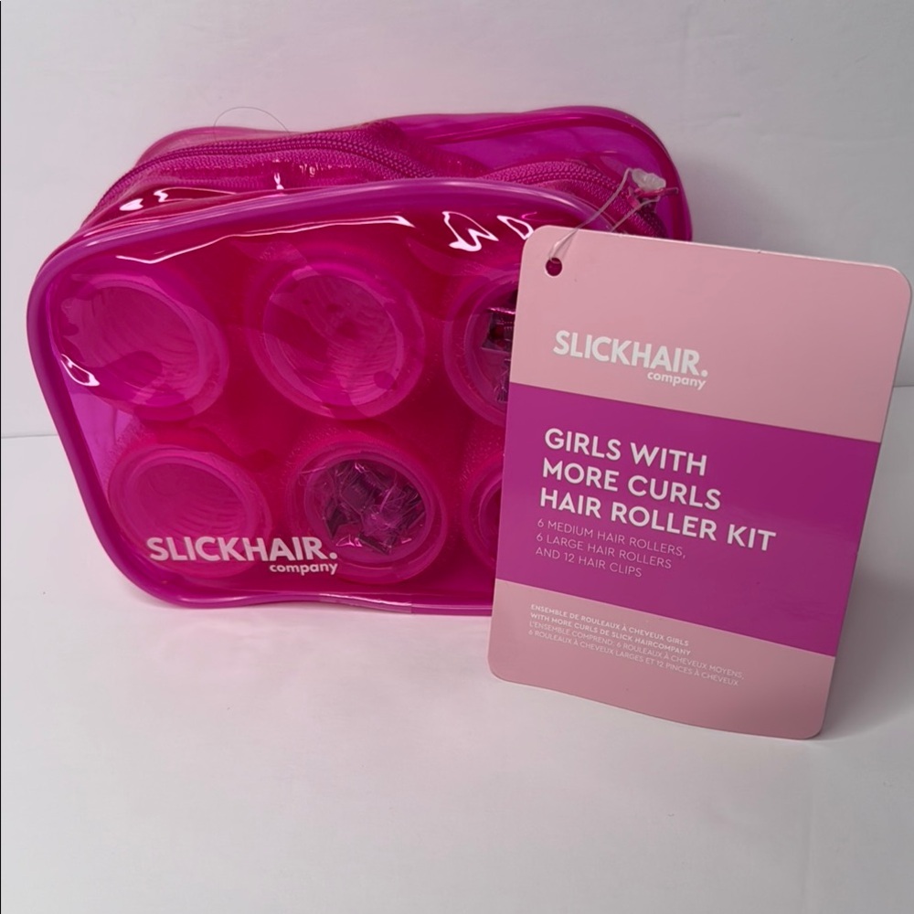Pink Hair Roller Kit for Kids